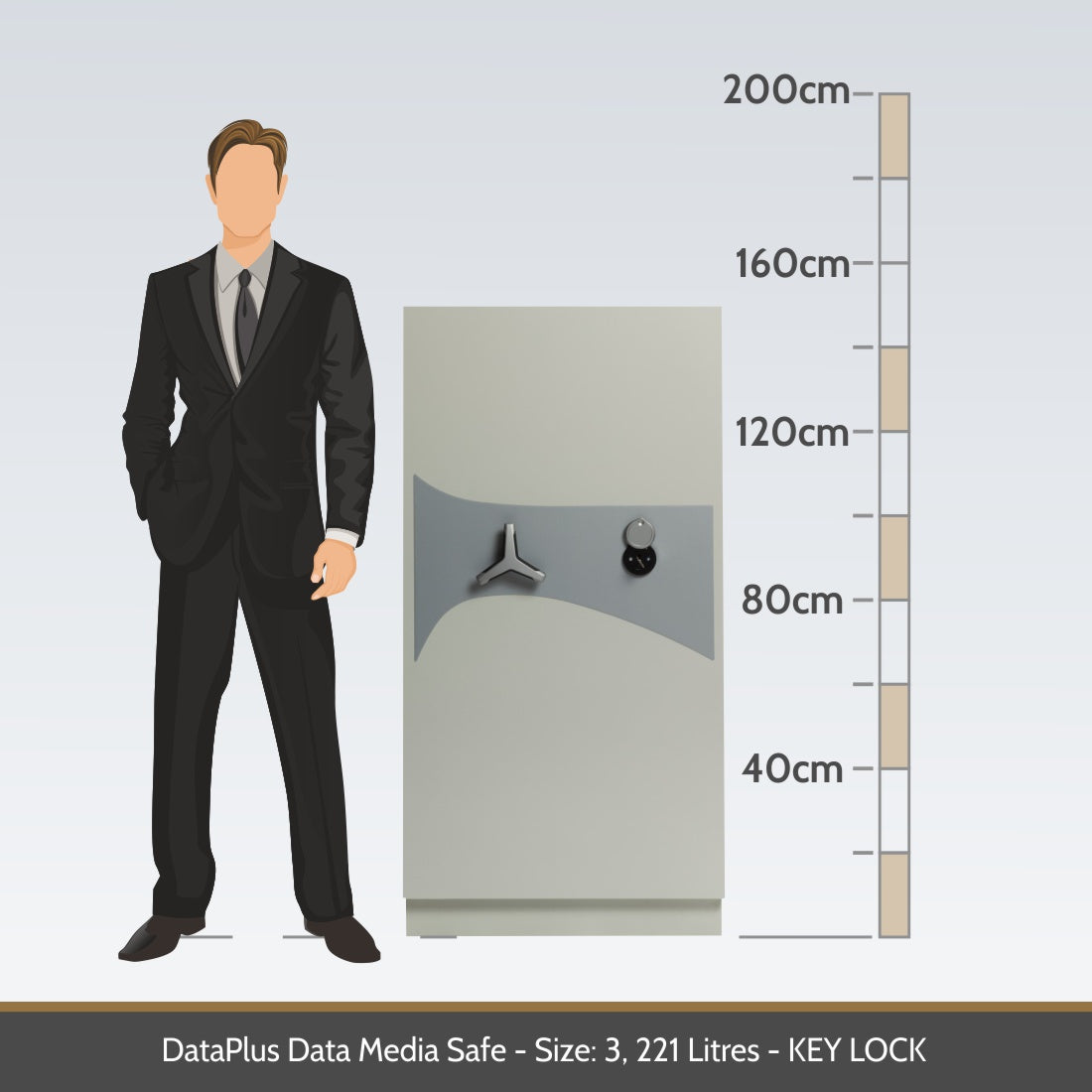 DataPlus Fire Resistant Data Media Safe Size 3